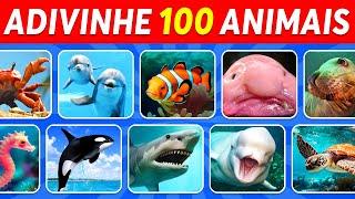 Adivinhe 100 Animais Marinhos em 3 Segundos  | Fácil, Médio, Difícil, Impossível