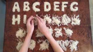 ABC Song Made with Rice (Alphabet Song)