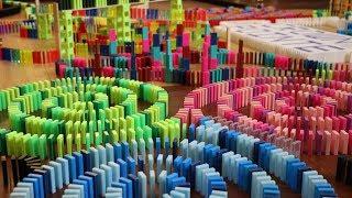 12,000 Dominoes! - Crown Pointe Domino Toppling 7