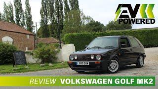 A fully ELECTRIC Volkswagen Golf MK2 1991?! 4K Driving Review | EV Powered