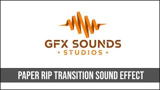 Paper Rip Transition Sound Effect