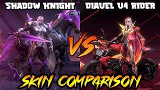 Leomord - Diavel V4 Rider Ducati skin V.S. Shadow Knight Abyss skin - MLBB - Skin Comparison