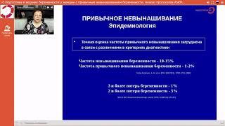 Экспертология | Привычное невынашивание (ASRM, ACOG, ESHRE, РОАГ) Пустотина О.А.