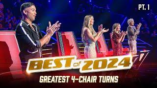 2024’s Greatest 4-CHAIR TURNS on The Voice | Mega Compilation | Pt. 1