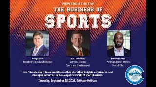 View from the Top: The Business of Sports Event Recording