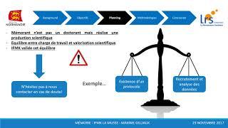 Mémoire IFMK La Musse - Planification et Méthodologie