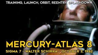 Mercury-Atlas 8 - Historical Footage, Full Mission, Narration, HD - Walter Schirra - Sigma 7