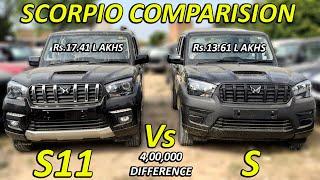 2024 MAHINDRA SCORPIO CLASSIC S11 Vs CLASSIC S (BASE) | DETAILED COMPARISION | ALL DETAILS AND PRICE