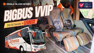 BUS VVIP Mewah!! Bus Pariwisata LUTHANSA VVIP 28/32Seats+Legrest+Toilet MEWAH BANGET