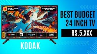 KODAK 24 inch HD Ready LED Smart Linux TV 2024 Edition with 20W Sound Output - 24SE5002 - 2024