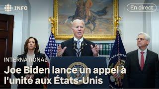 [À revoir] Joe Biden s'adresse à la nation après la tentative d'assassinat contre Donald Trump