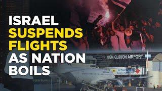 Israel Protest Live : Departure Halted At Tel Aviv Airport As Workers Strike Against Bibi's Reforms