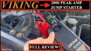 NEW! VIKING 2000 Peak Amp Jump Starter & Power Pack - Full Review!