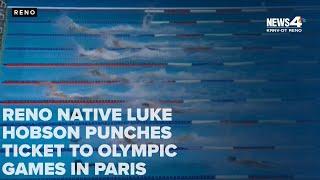 Former Reno High swimmer Luke Hobson earns spot in Paris Games after win at U.S. Trials