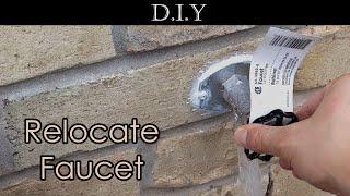 DIY Deck (Part 15): How to drill pilot hole without wood drill bit? and relocate Sillcock Faucet