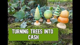 #Woodturning..Scrap wood into cash.. Easy tutorial...