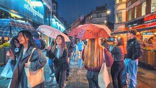 A Rainy Evening in Central London ️ Enchanting West End City Streets | 4K