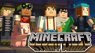 Minecraft: Story Mode Episode 1 All Cutscenes (Game Movie) 1080p HD