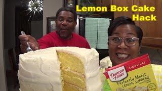 Box Cake Hack #2 | Duncan Hines Perfectly Moist Lemon Supreme Cake Mix | This Cake Is DELICIOUS!
