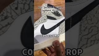 Cop or Drop Air Jordan 1 High Elephant Print @nike #jordan1 #airjordan1 #shorts #sneakerhead