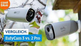 Die EufyCam 3 und Eufycam 2 Pro im Vergleich