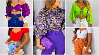 LINDAS COMBINAÇÕES de SHORT e CROPPED  roupas lindas para garotas 2022 I roupas da moda feminina