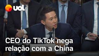 Interrogado nos EUA, CEO do TikTok nega várias vezes a senador ser da China: 'Sou de Singapura'