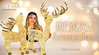 RENAS ARAMADAS DECORAMAY | DECORAÇÃO DE NATAL | IDEIAS DE NATAL | DIY