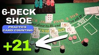 6-Deck Card Counting Practice - HIGH COUNT!