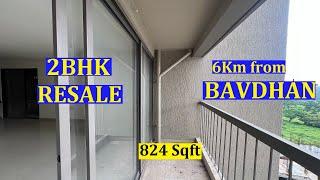 RESALE READY 2BHK-824 Sqft  with Separate Shoerack Space,3 Balconies & View of Manas Lake Bhukum