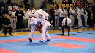 Ruslan Sadikov - 1st fight - Male Team Kumite - Nordic Karate Championship 2014