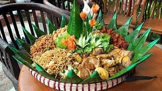 BELAJAR MEMBUAT TUMPENG NASI KUNING PORSI 15 ORANG