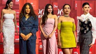 Sanjana Sanghi Ahsaas Channa Akansha Ranjan Pashmina Roshan Richa At The Hollywood Reporter Event