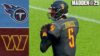 Titans vs Commanders Week 13 | Madden 25 | Full Gameplay