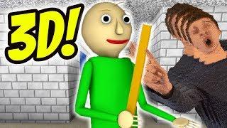 BALDI'S BASICS IN 3D! | New Baldi's Basics Mod