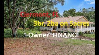 #Florida Home on 5 acres with 3br, 2ba owner financing