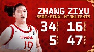 Absolute domination by Zhang Ziyu in U18 Asia Cup Semi-Finals 