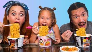 Butt Burn?! Trying SPICY Korean Ramen Noodles