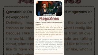 IELTS Speaking Test - Band 9 - Topic: Magazines #english #study #ielts #vocabulary #studymotivation