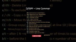 Mainframe- ISPF - Important Line commands #IBM #mainframes #jobsearch #it #testing