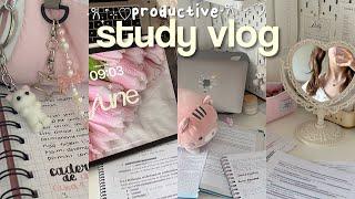 productive study vlog studying for exams, being productive, 5am mornings...