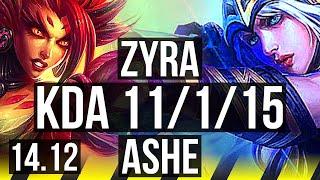 ZYRA & Blitzcrank vs ASHE & Seraphine (ADC) | 11/1/15, Legendary | EUW Challenger | 14.12