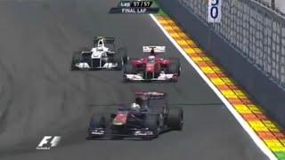 "He’s taken Alonso!!!" and through goes Kobayashi…