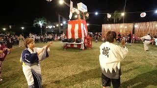 Okinawan Eisa (Folk Song) Dance during 2018 Bon Dance at Kapaa Jodo Mission のコピー