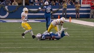 Derwin James Ejected For Massive Hit On Ashton Dulin | Chargers Vs Colts Week 16