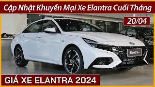 Khuyến mại xe Hyundai Elantra cuối tháng 04. Xe Elantra 1.6at bản tiêu chuẩn chỉ hơn 550 triệu.