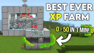 NEW BEST EVER XP FARM IN Minecraft Bedrock 1.21!