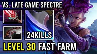 LEVEL 30 Max Slotted Anti Mage 986 GPM Super Fast Farm Vs Late Game Hyper Carry Spectre Dota 2