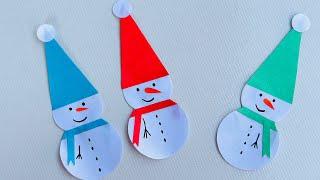 Snowman Craft | Easy Paper Snowman | Easy Christmas Craft