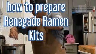 How to prepare and enjoy the Renegade Ramen Kit from the Uncommon Ramen Channel